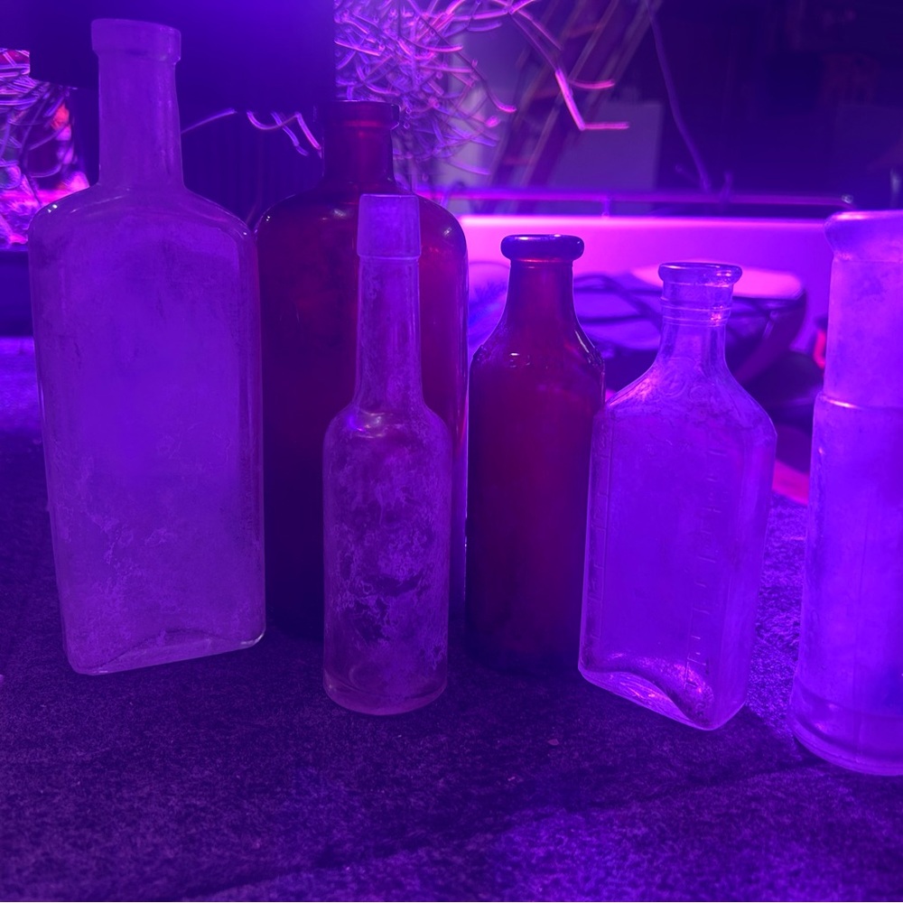 Vintage Glass Bottle Collection